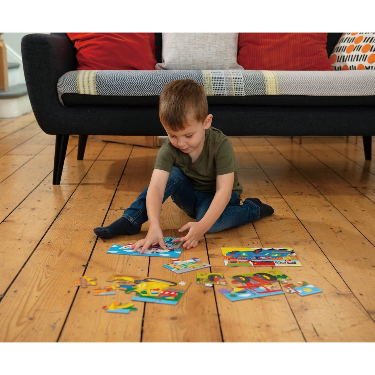 GALT 4 PUZZLES IN A BOX - VEHICLES - Premium for Kids in Qatar | Toysaro.com