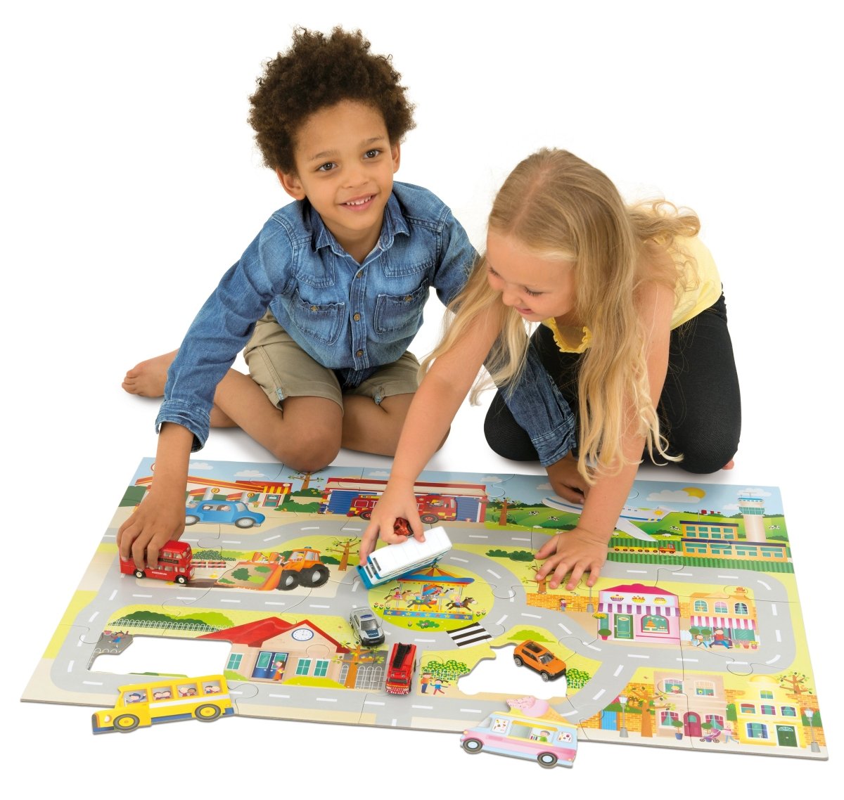 GALT GIANT FLOOR PUZZLE - TOWN - Premium for Kids in Qatar | Toysaro.com