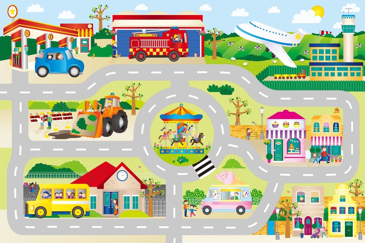 GALT GIANT FLOOR PUZZLE - TOWN - Premium for Kids in Qatar | Toysaro.com