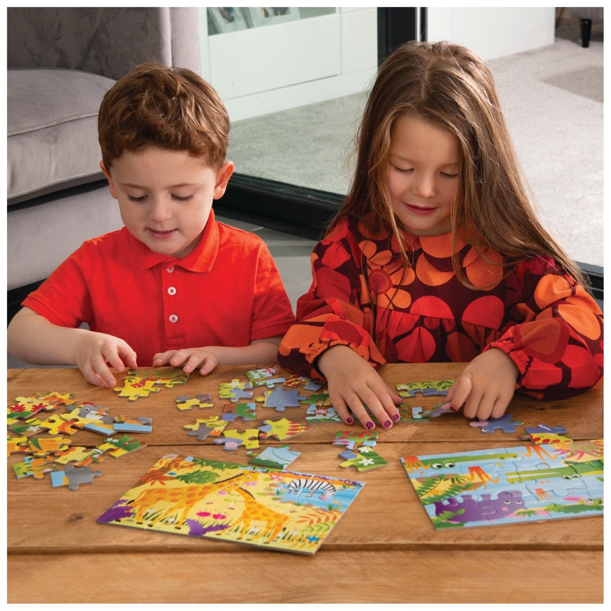 GALT 4 PUZZLES IN A BOX - JUNGLE - Premium for Kids in Qatar | Toysaro.com