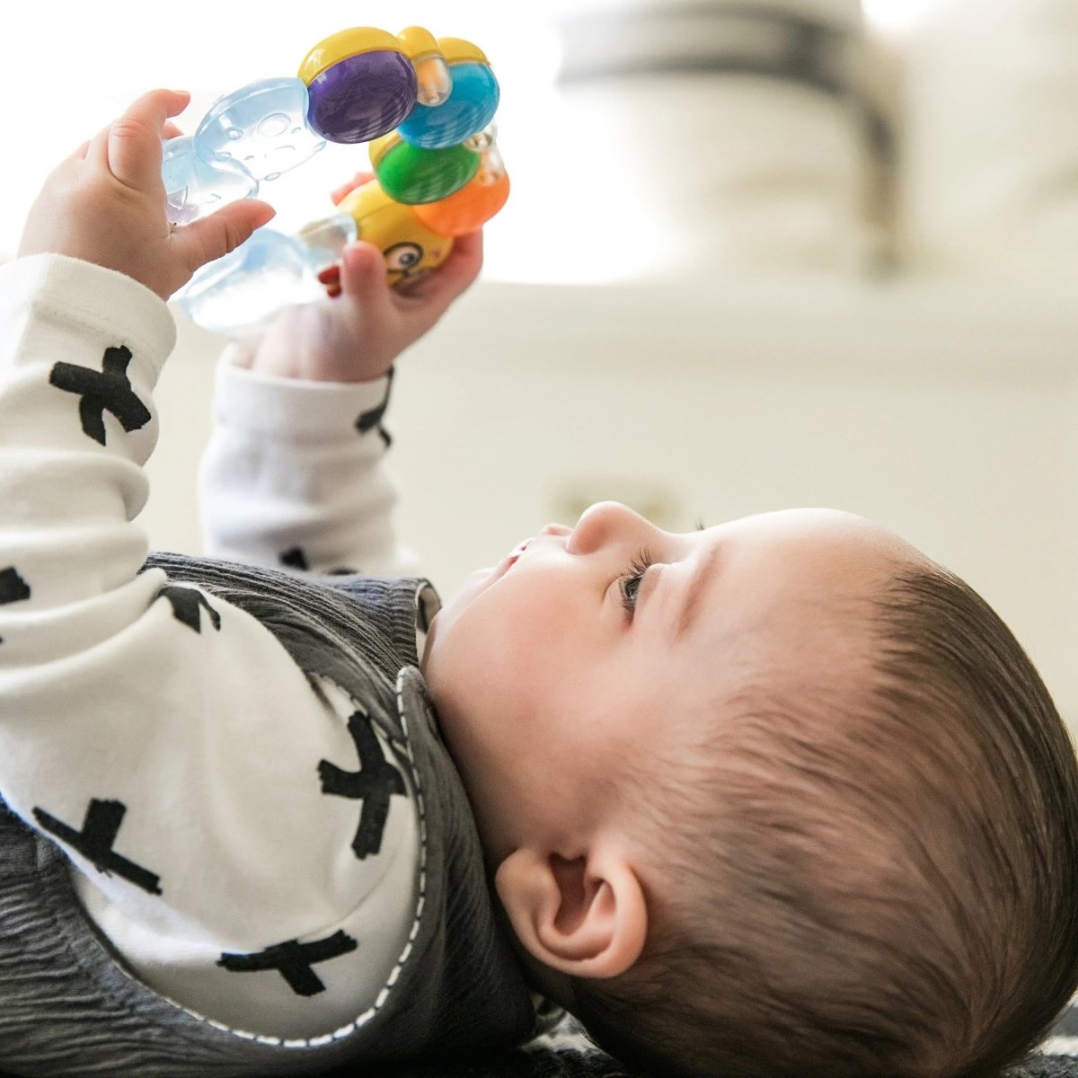 BABY EINSTEIN™TEETHER - PILLAR RATTLE TOY - Premium for Kids in Qatar | Toysaro.com