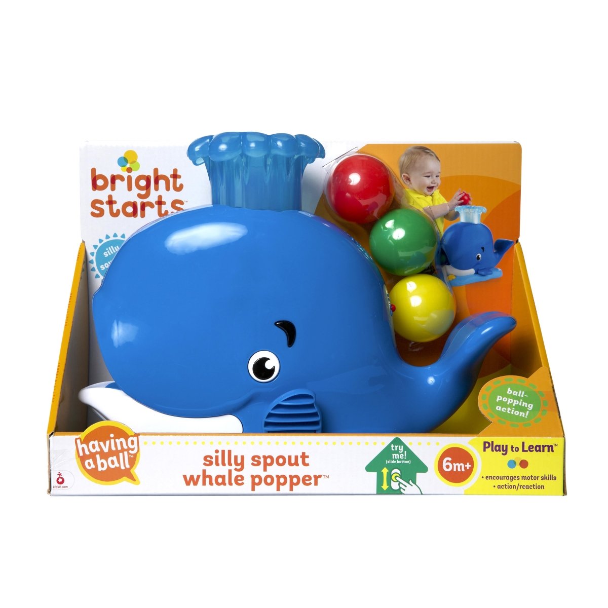 BRIGHT STARTS™SILLY SPOUT WHALE POPPER - Premium for Kids in Qatar | Toysaro.com