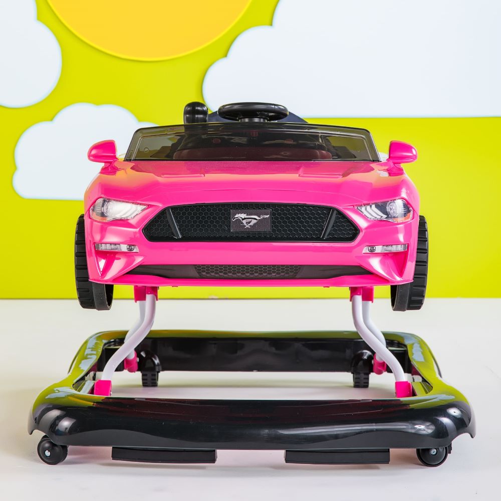 BRIGHT STARTS™ WAYS TO PLAY WALKER - FORD MUSTANG, PINK, 4 - IN - 1 WALKER - Premium for Kids in Qatar | Toysaro.com