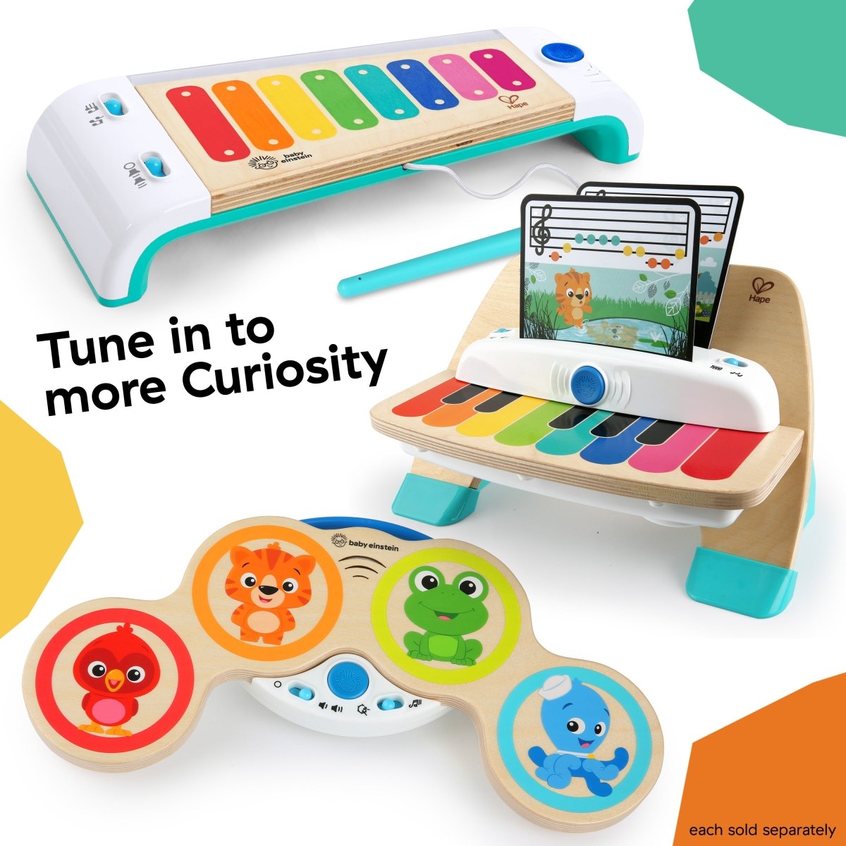 MAGIC TOUCH DRUMS WOODEN MUSICAL TOY - Premium for Kids in Qatar | Toysaro.com