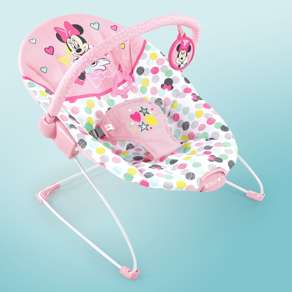 MINNIE MOUSE SPOTTY DOTTY(TM) VIBRATING BOUNCER - Premium for Kids in Qatar | Toysaro.com
