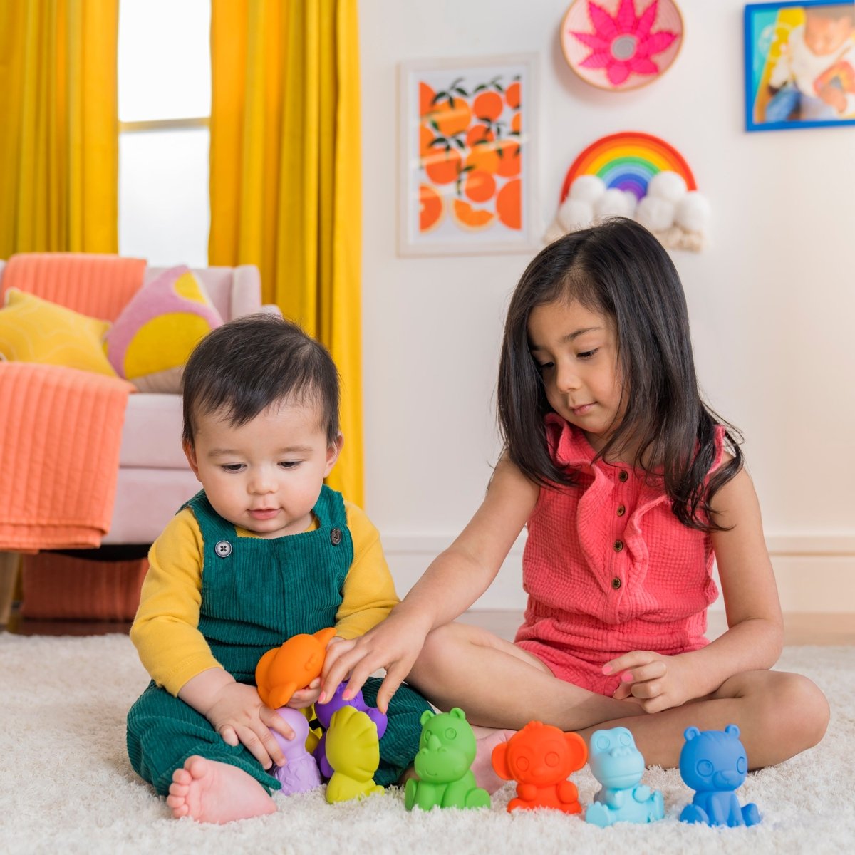 BRIGHT STARTS™ TROPICANIMALS 9 TAKE - ALONG FRIENDS - Premium for Kids in Qatar | Toysaro.com