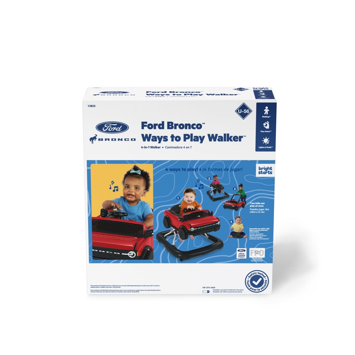 BRIGHT STARTS™ FORD BRONCO 4IN1 WALKER: RACE RED - Premium for Kids in Qatar | Toysaro.com
