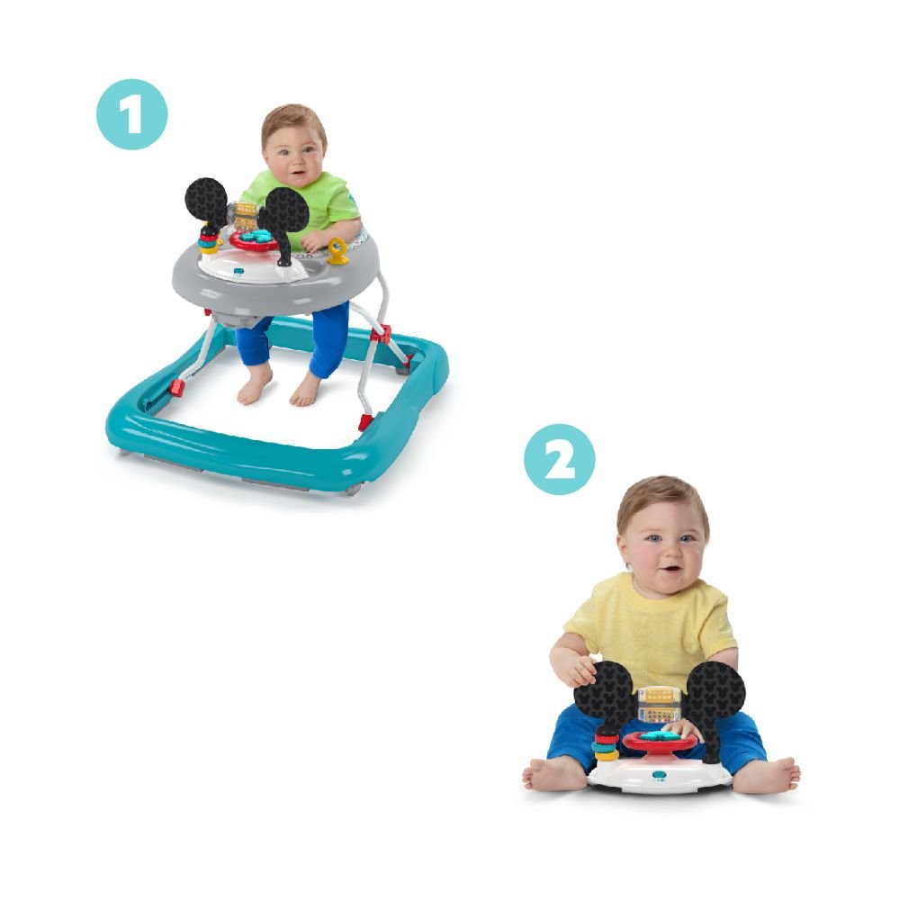 BRIGHT STARTS™ MICKEY MOUSE TINY TREK WALKER, ORIGINAL BESTIE, 2 - IN - 1 WALKER - Premium for Kids in Qatar | Toysaro.com