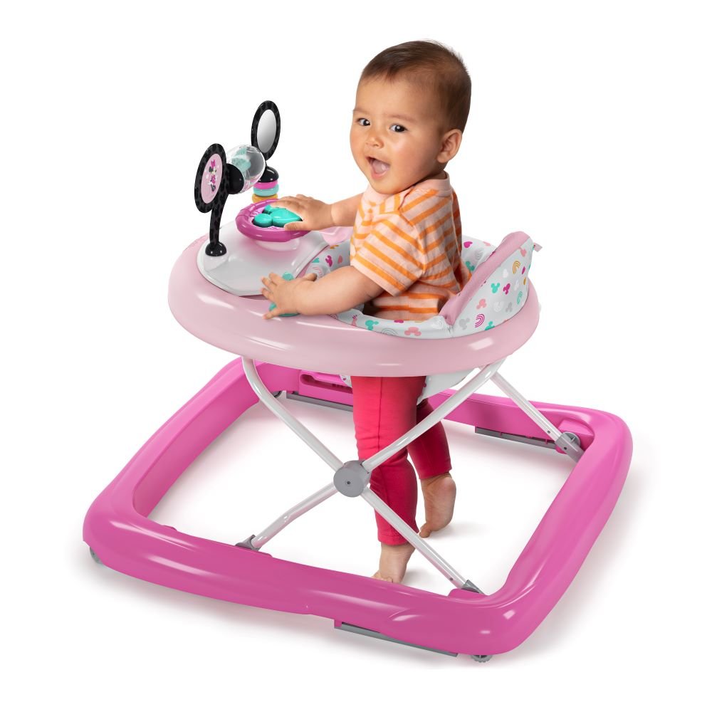 BRIGHT STARTS™ MINNIE MOUSE TINY TREK WALKER, FOREVER BESTIES, 2 - IN - 1 WALKER - Premium for Kids in Qatar | Toysaro.com