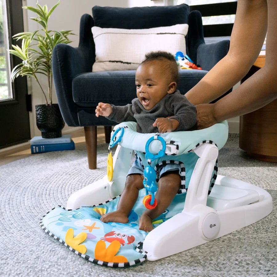 BABY EINSTEIN™ OE 2IN1 FLOOR SEAT: SEA OF SUPPORT - Premium for Kids in Qatar | Toysaro.com