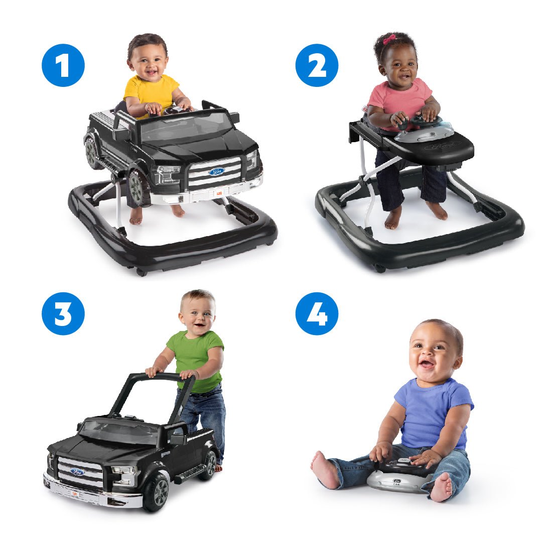 BRIGHT STARTS™ FORD F150 4IN1 WALKER: AGATE BLACK - Premium for Kids in Qatar | Toysaro.com