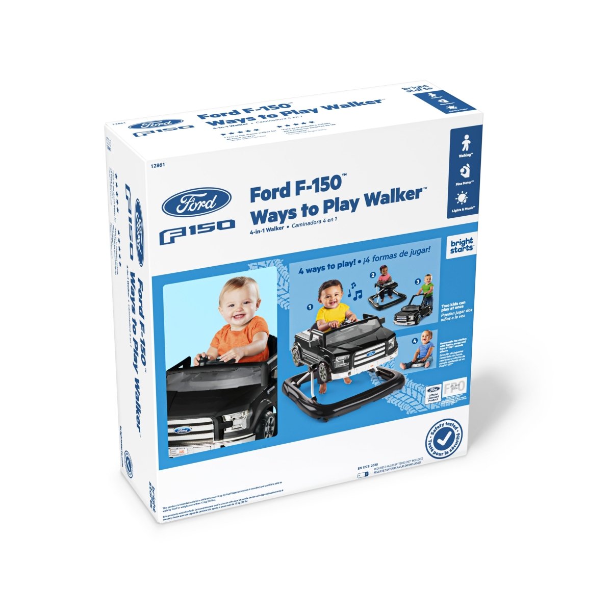 BRIGHT STARTS™ FORD F150 4IN1 WALKER: AGATE BLACK - Premium for Kids in Qatar | Toysaro.com