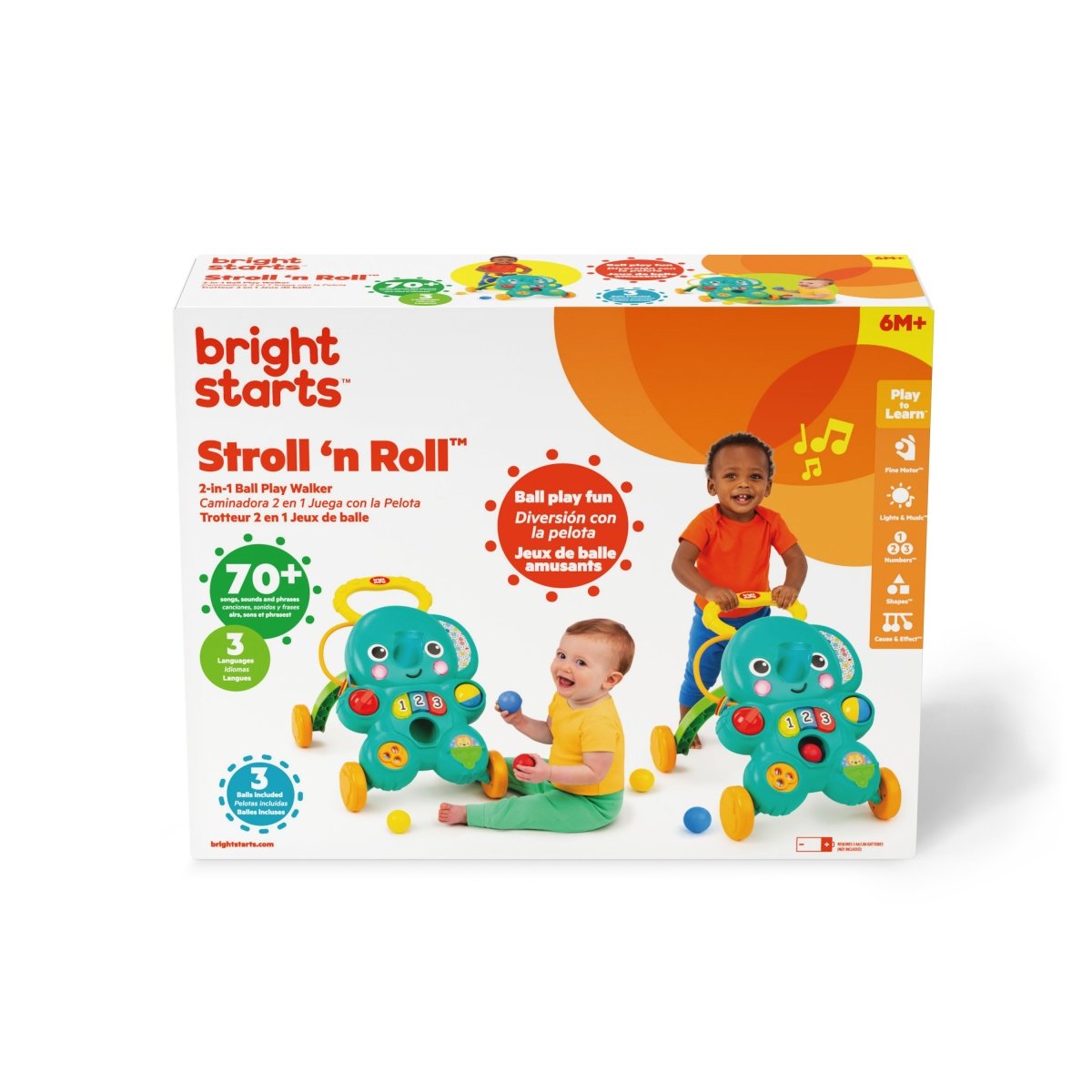 STROLL 'N ROLL 2 - IN - 1 BALL PLAY WALKER - Premium for Kids in Qatar | Toysaro.com