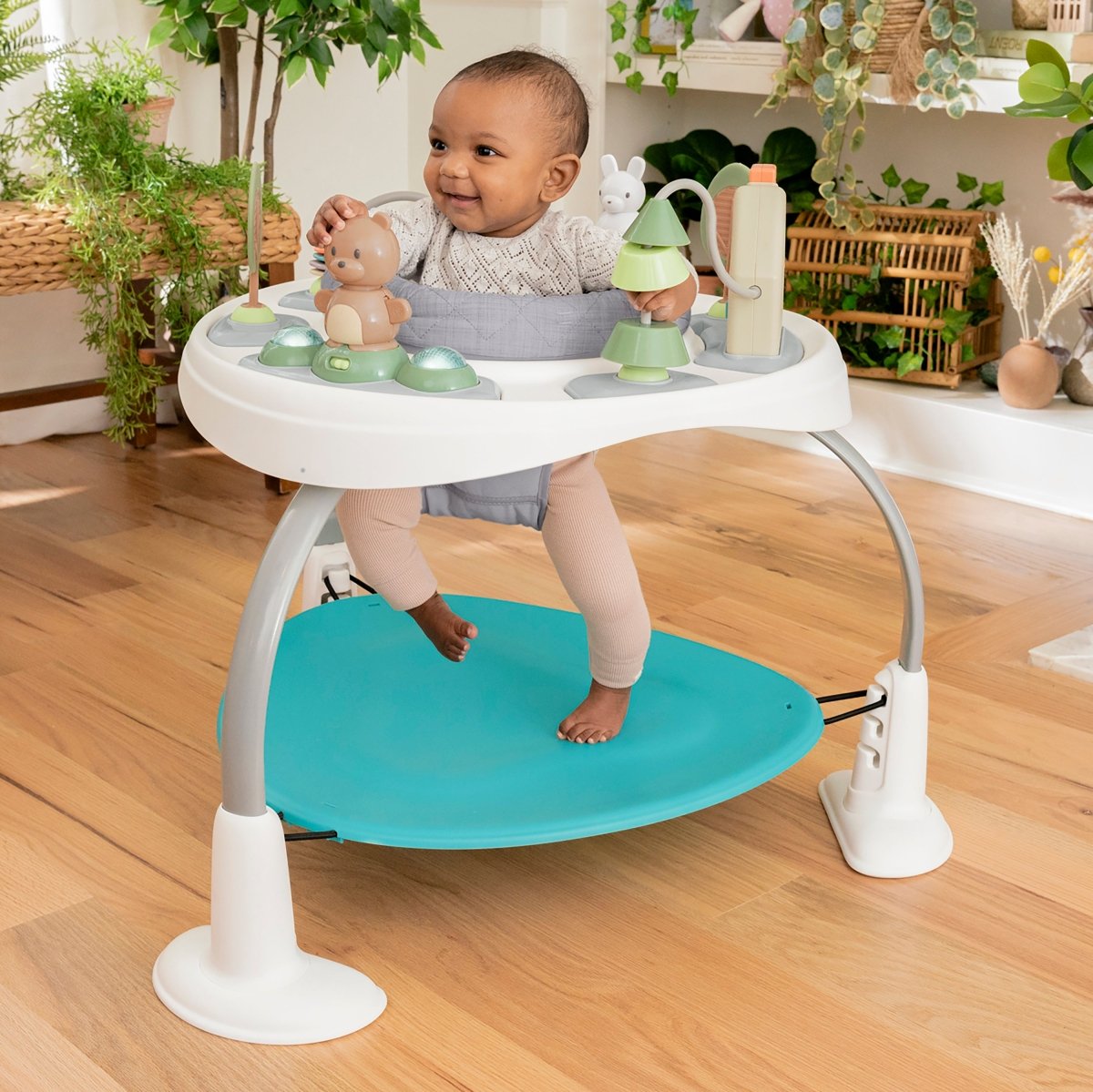 SPRING & SPROUT 2 - IN - 1 ACTIVITY JUMPER &TABLE FIRST FOREST - Premium for Kids in Qatar | Toysaro.com