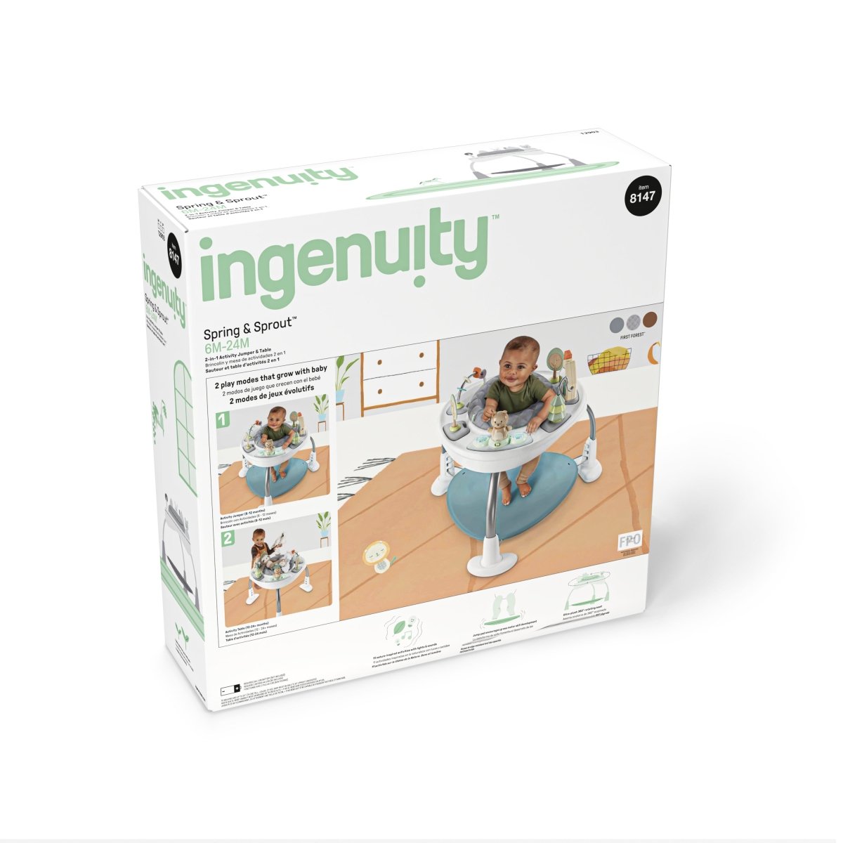 SPRING & SPROUT 2 - IN - 1 ACTIVITY JUMPER &TABLE FIRST FOREST - Premium for Kids in Qatar | Toysaro.com