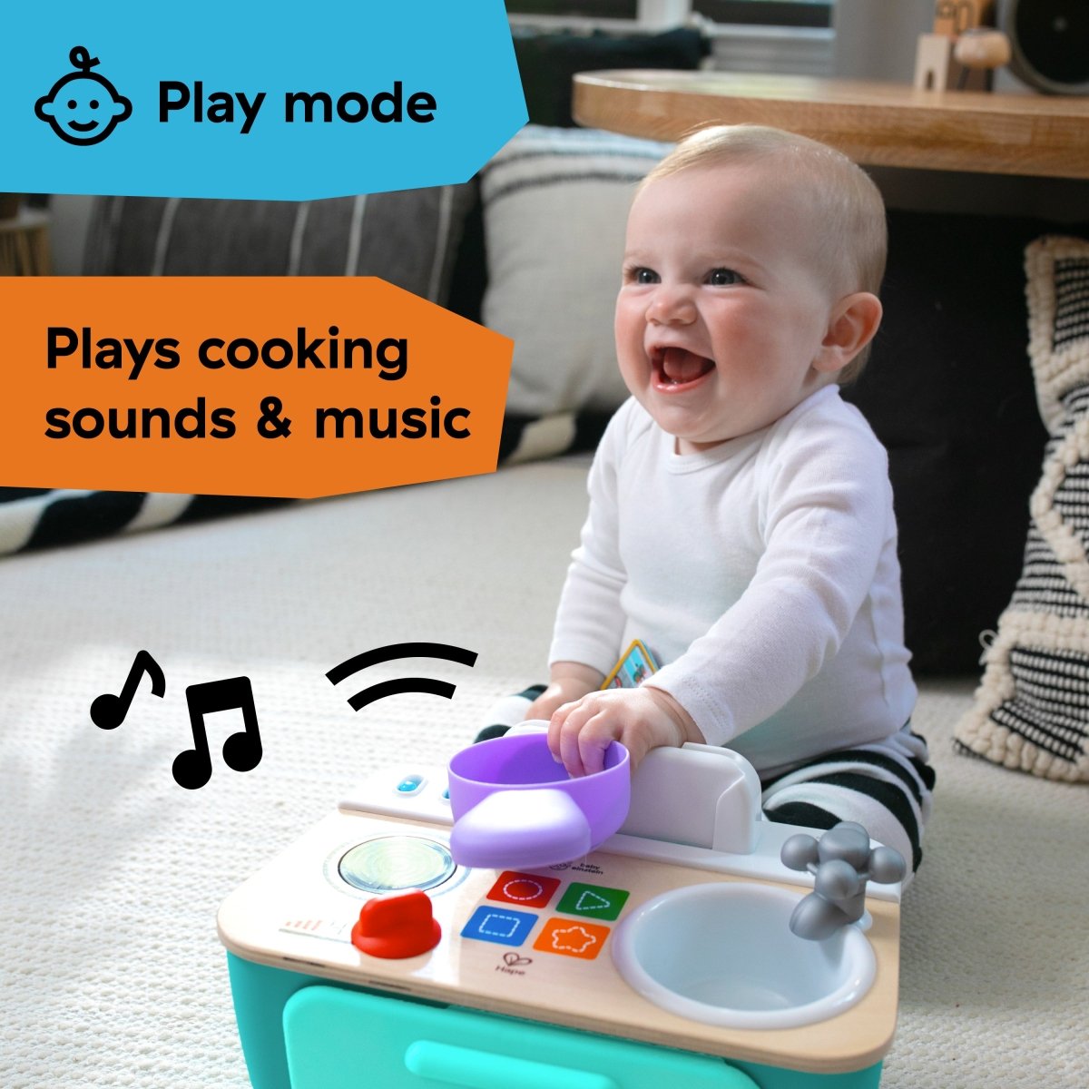 BABY EINSTEIN™ MAGIC TOUCH KITCHEN PRETEND TO COOK TOY ( HAPE) - Premium for Kids in Qatar | Toysaro.com