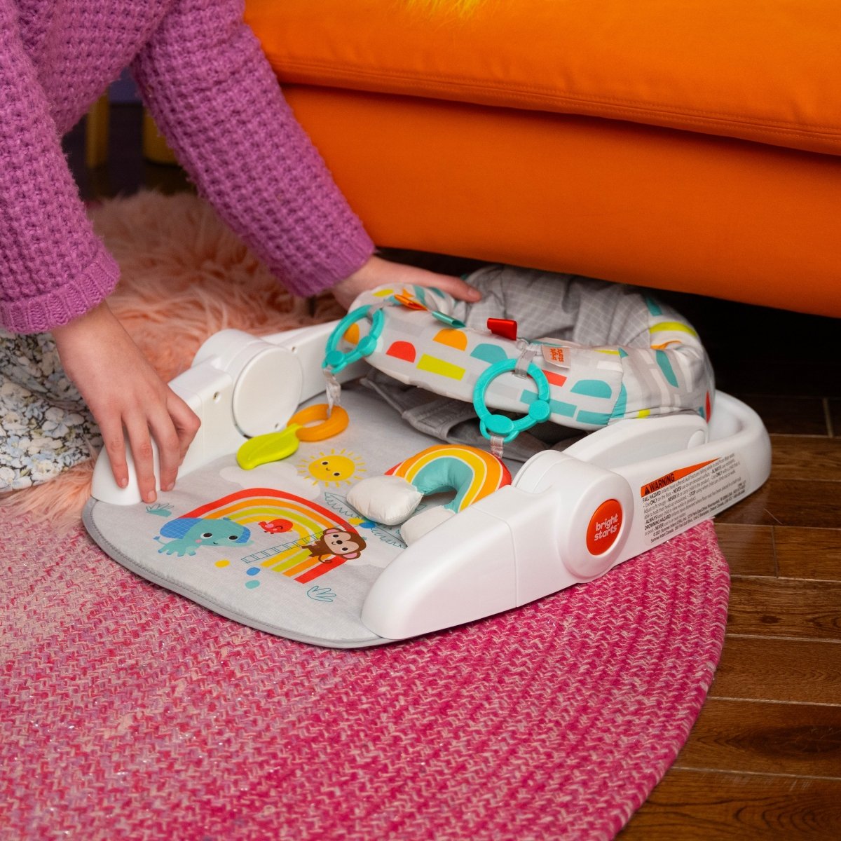 BRIGHT STARTS™ PLAYFUL PARADISE LEARN - TO - SIT 2 - POSITION FLOOR SEAT - Premium for Kids in Qatar | Toysaro.com