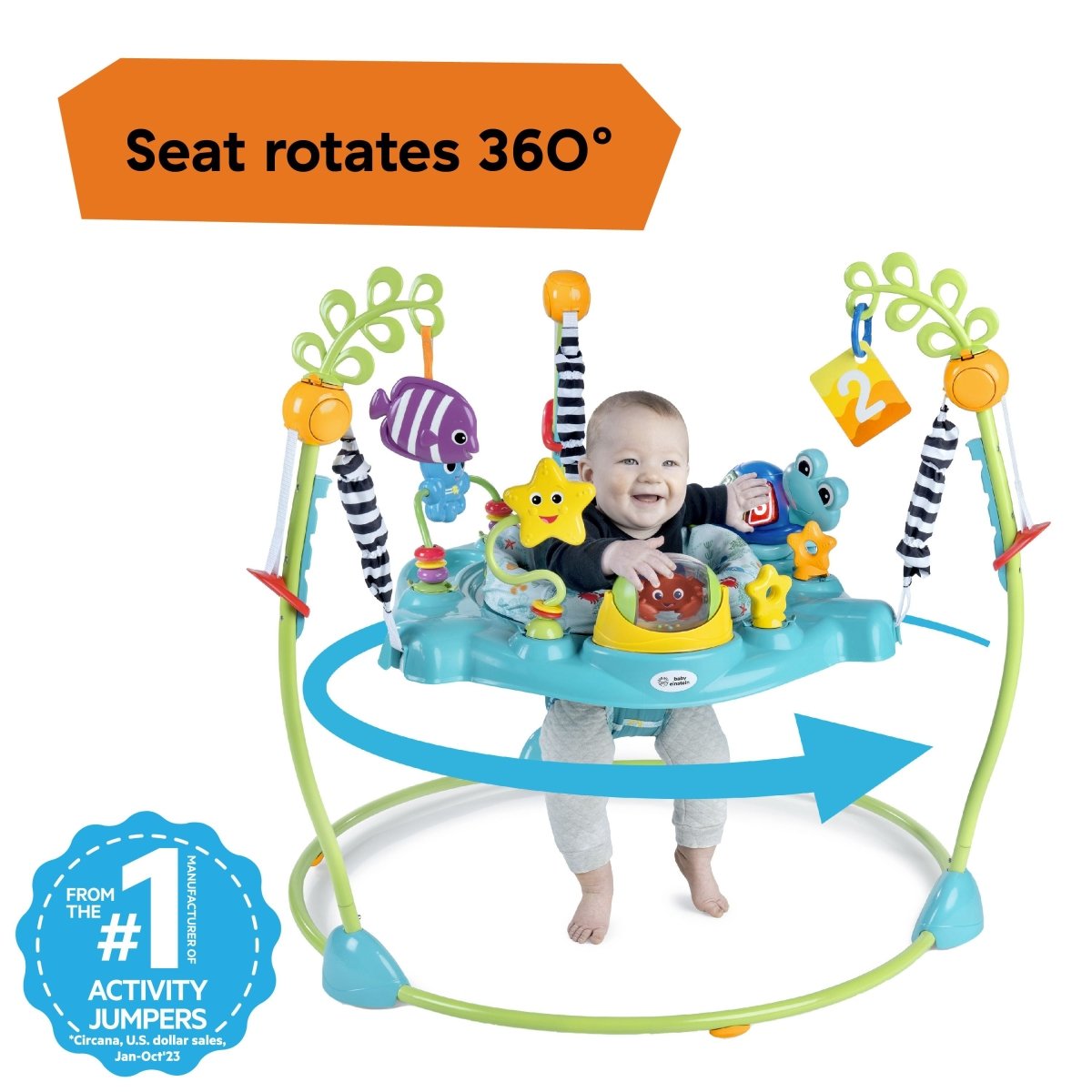 BABY EINSTEIN™CURIOSITY COVE 2 - IN - 1 ACTIVITY JUMPER - Premium for Kids in Qatar | Toysaro.com
