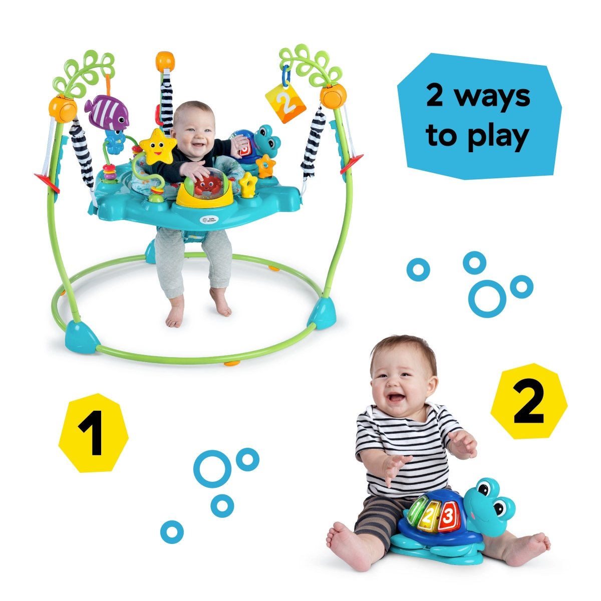 BABY EINSTEIN™CURIOSITY COVE 2 - IN - 1 ACTIVITY JUMPER - Premium for Kids in Qatar | Toysaro.com