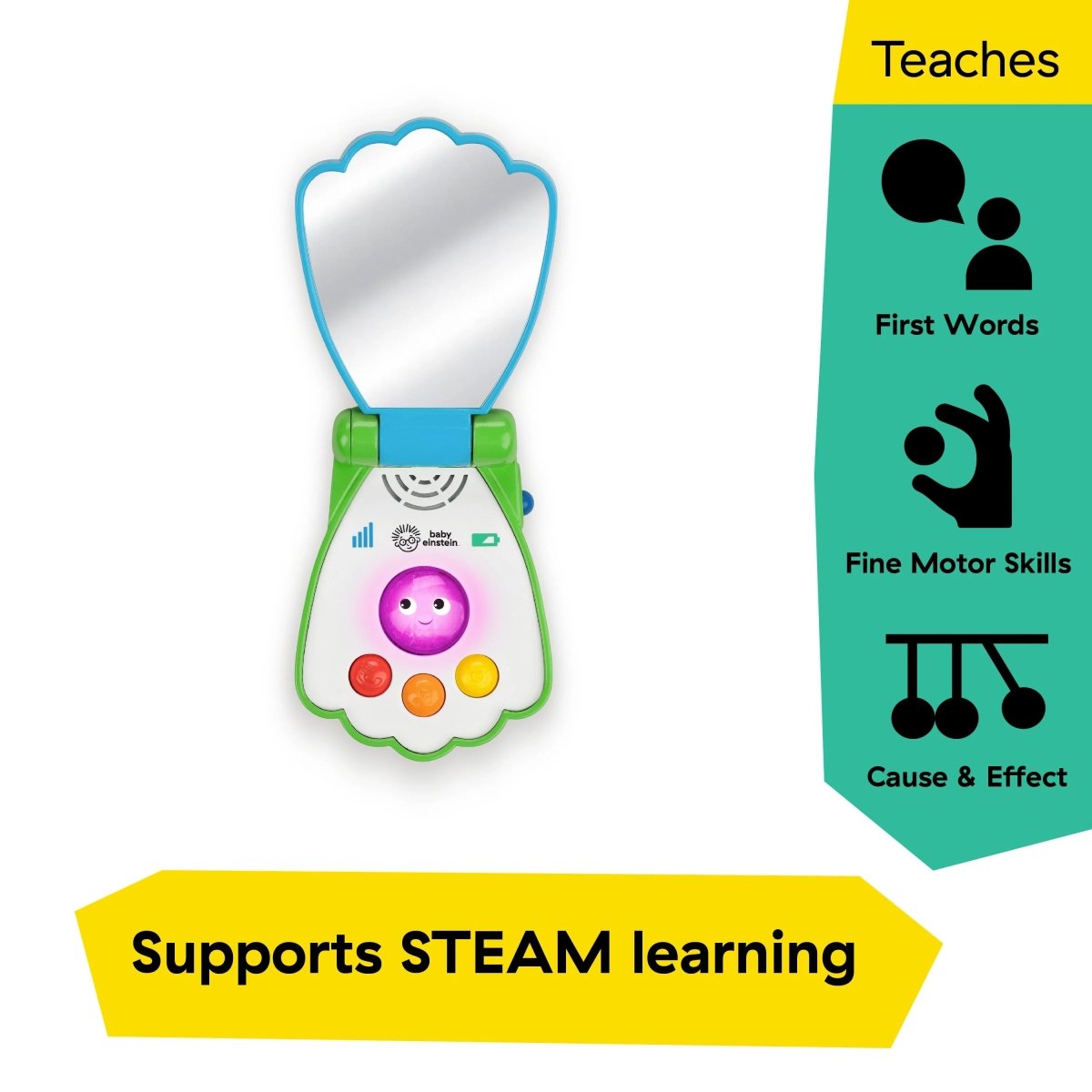 BABY EINSTEIN™SHELL PHONE MUSICAL TOY TELEPHONE - Premium for Kids in Qatar | Toysaro.com