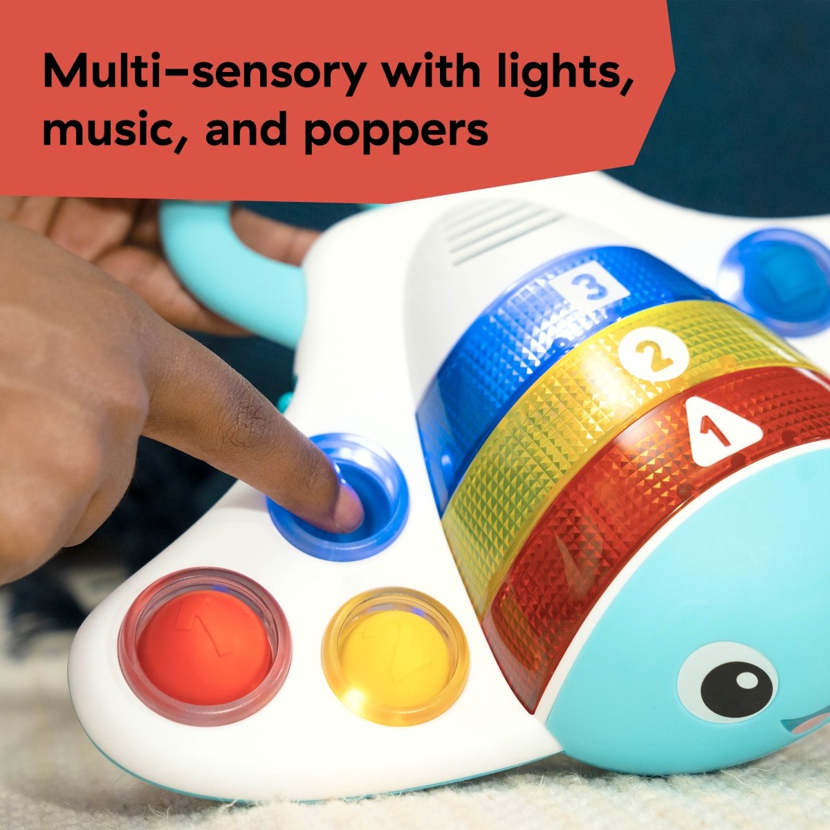 BABY EINSTEIN™POP ‘N’ EXPLORE STINGRAY POPPER TOY - Premium for Kids in Qatar | Toysaro.com