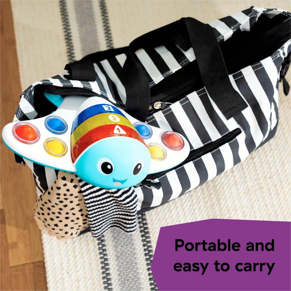 BABY EINSTEIN™POP ‘N’ EXPLORE STINGRAY POPPER TOY - Premium for Kids in Qatar | Toysaro.com