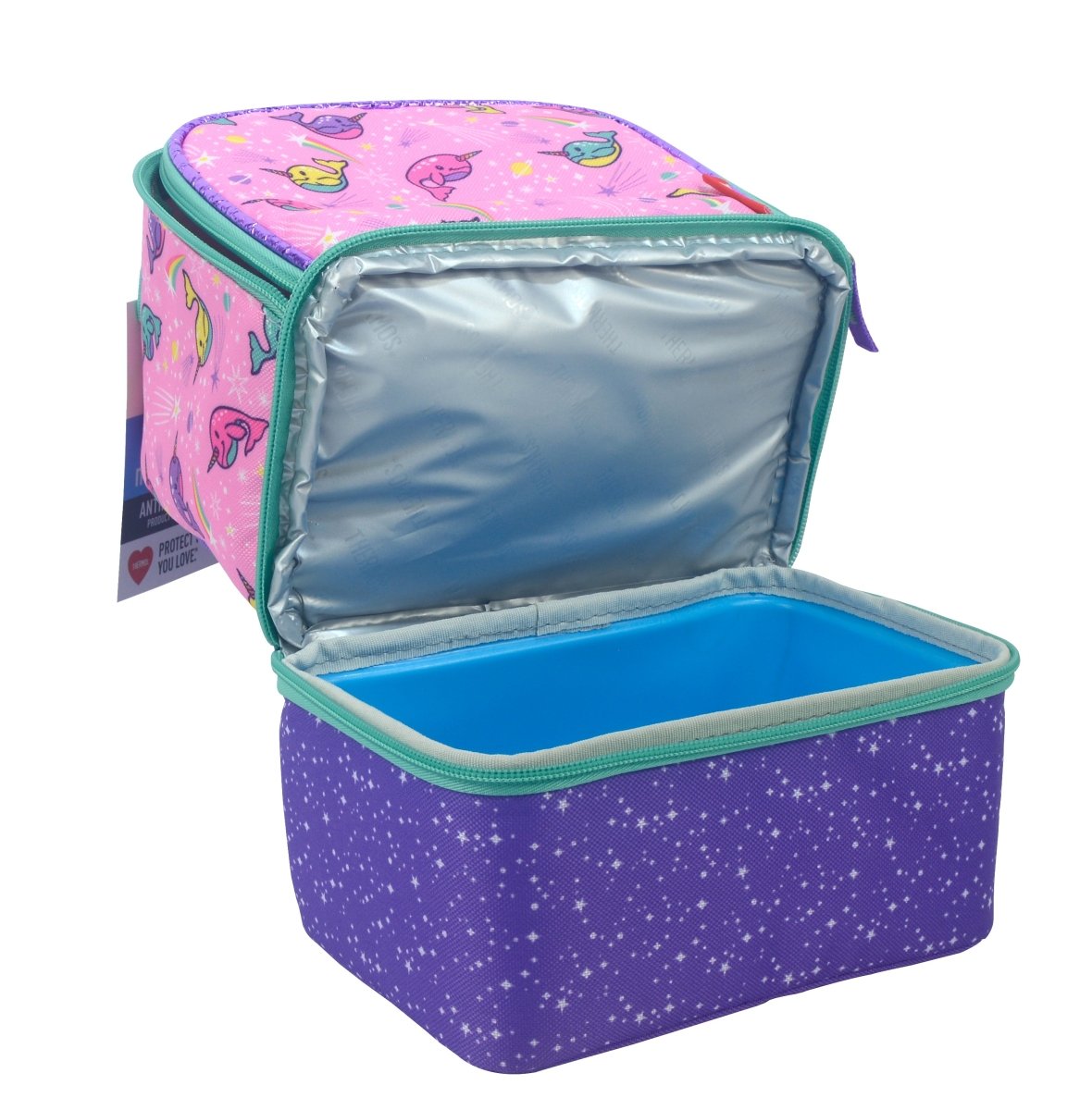 THERMOS - DUAL LUNCH KIT WITH LDPE LINER - NARWHALS IN SPACE - Premium for Kids in Qatar | Toysaro.com
