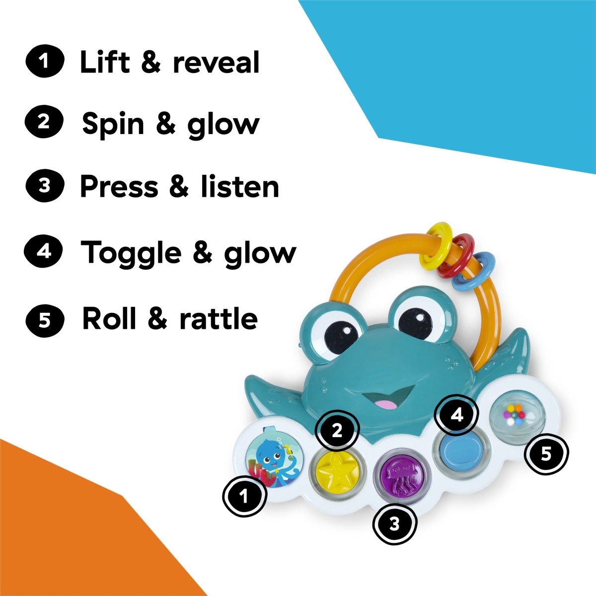 BABY EINSTEIN™NEPTUNE'S BUSY BUBBLES SENSORY ACTIVITY - Premium for Kids in Qatar | Toysaro.com
