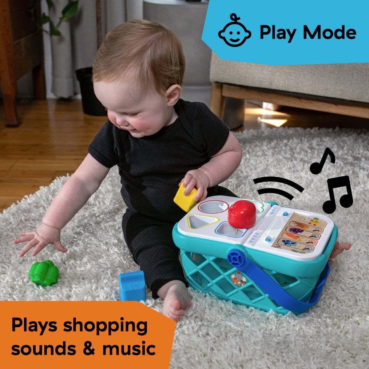 BABY EINSTEIN™MAGIC TOUCH SHOPPING BASKET PRETEND TO SHOP TOY ( HAPE) - Premium for Kids in Qatar | Toysaro.com