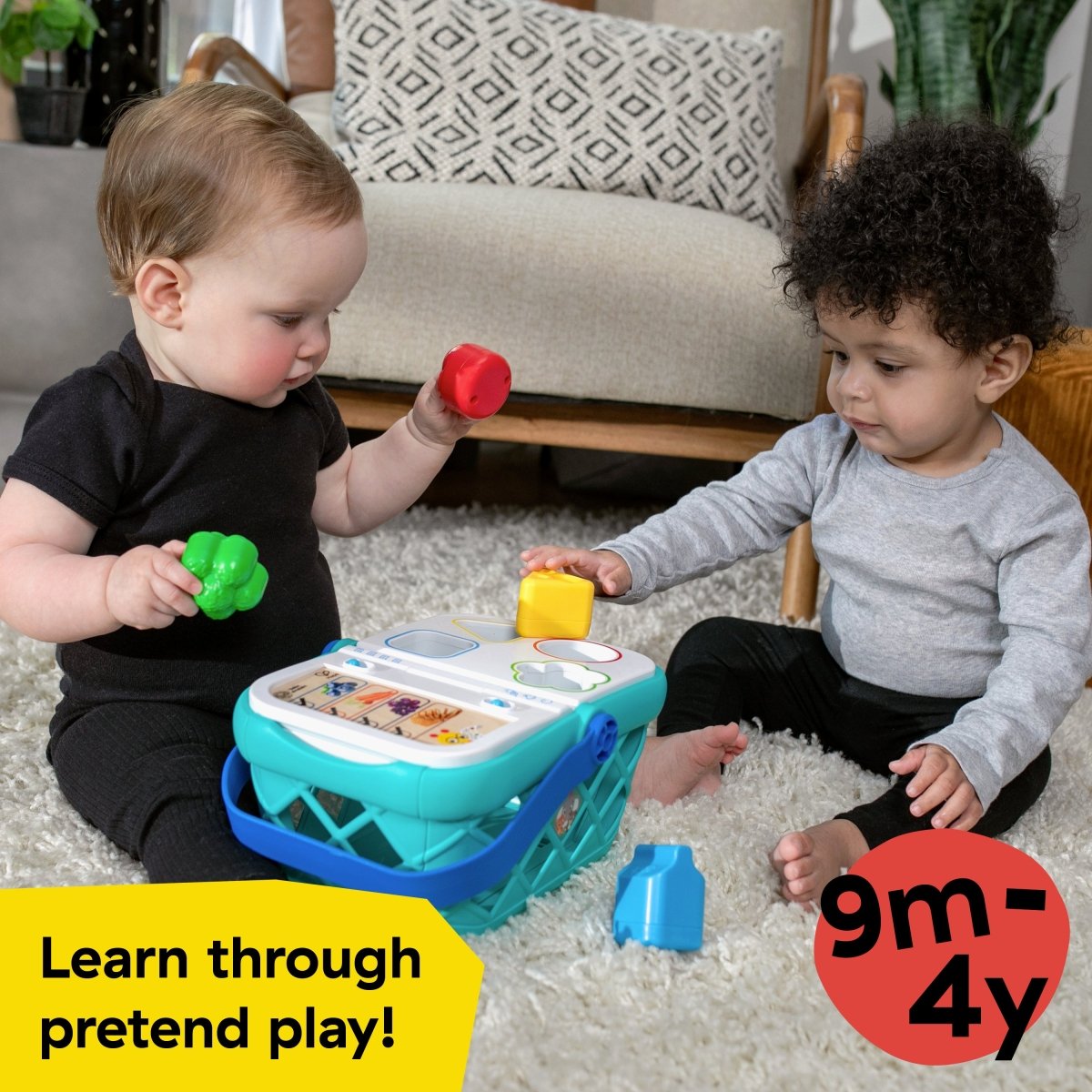 BABY EINSTEIN™MAGIC TOUCH SHOPPING BASKET PRETEND TO SHOP TOY ( HAPE) - Premium for Kids in Qatar | Toysaro.com