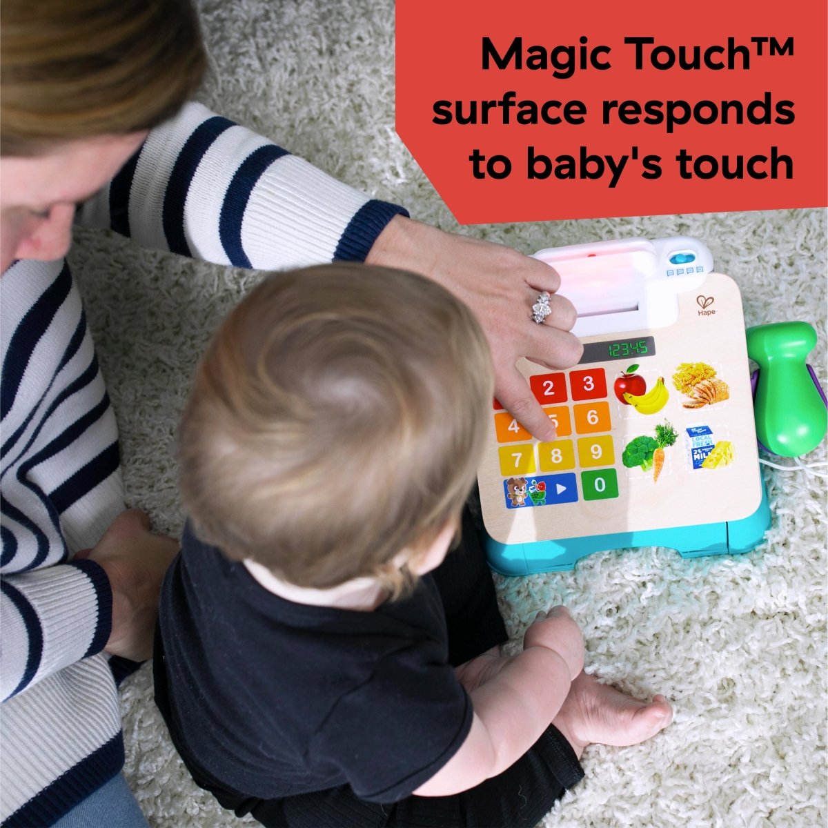 BABY EINSTEIN™MAGIC TOUCH CASH REGISTER PRETEND TO CHECK OUT TOY ( HAPE) - Premium for Kids in Qatar | Toysaro.com