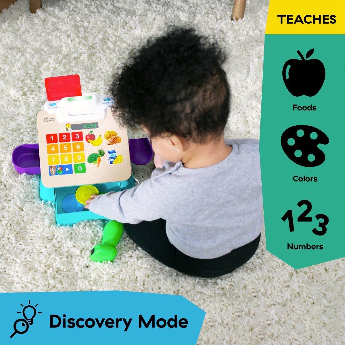 BABY EINSTEIN™MAGIC TOUCH CASH REGISTER PRETEND TO CHECK OUT TOY ( HAPE) - Premium for Kids in Qatar | Toysaro.com