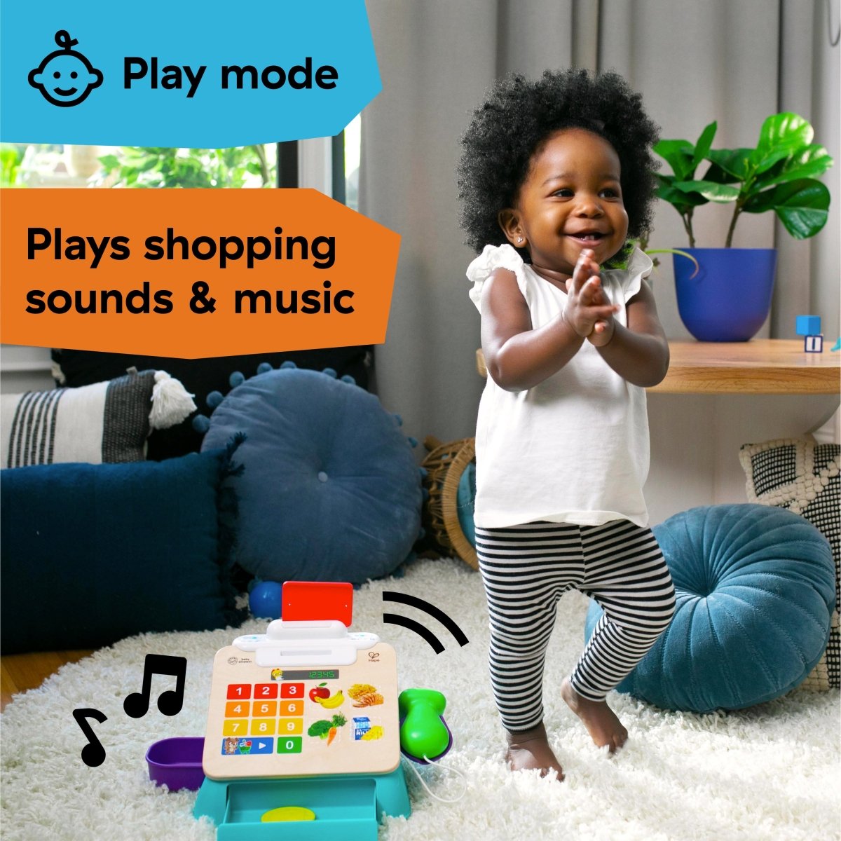 BABY EINSTEIN™MAGIC TOUCH CASH REGISTER PRETEND TO CHECK OUT TOY ( HAPE) - Premium for Kids in Qatar | Toysaro.com