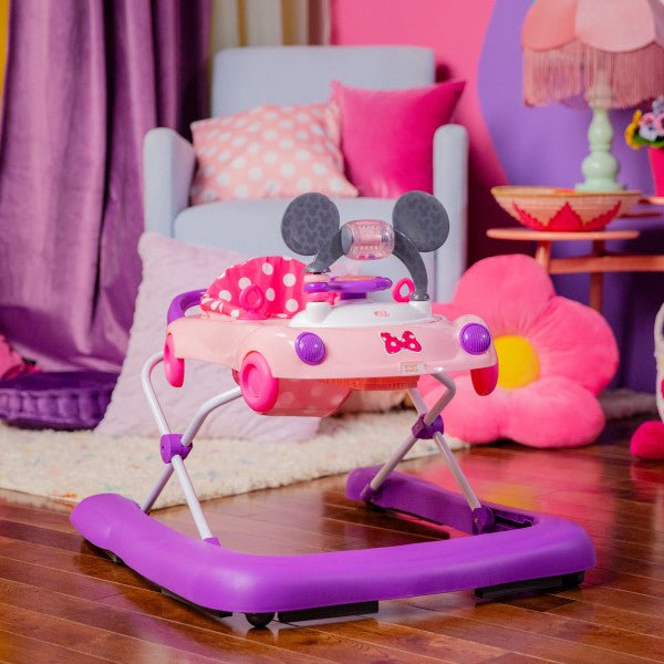 BRIGHT STARTS™ MINNIE MOUSE GO, GO BOWS 3 - IN - 1 CAR WALKER - Premium for Kids in Qatar | Toysaro.com