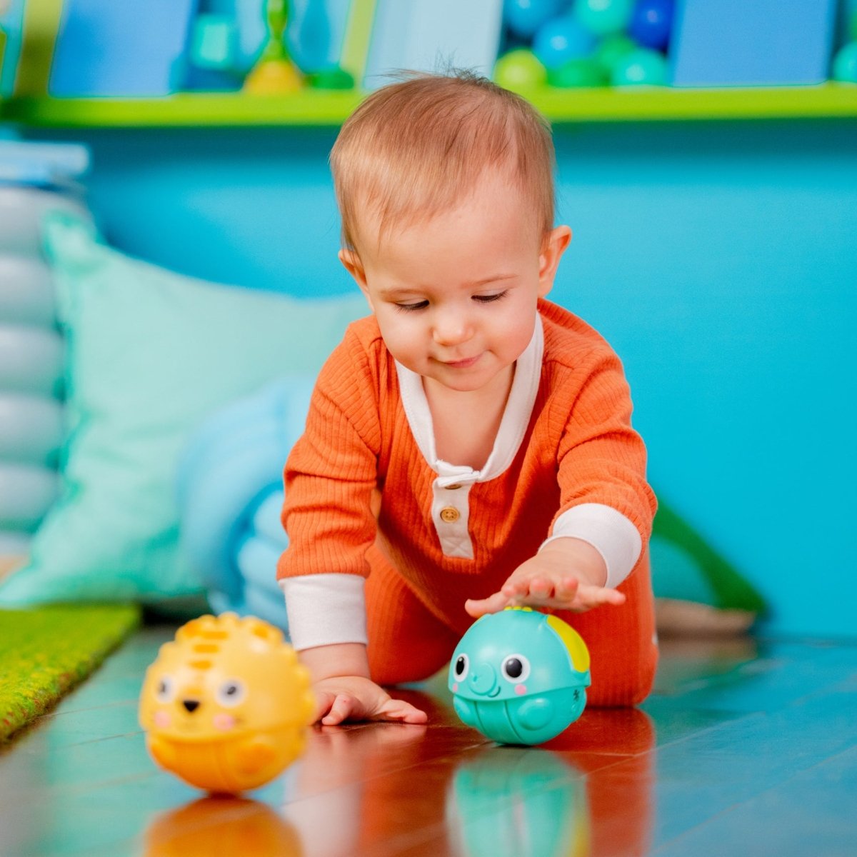 BRIGHT STARTS™GIGGABLES ROLL & CHASE PALS - Premium for Kids in Qatar | Toysaro.com