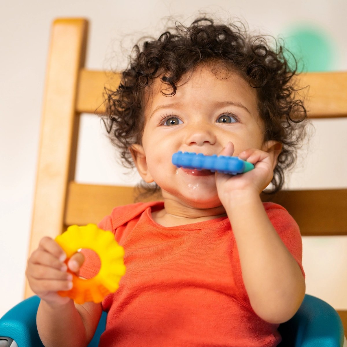 BRIGHT STARTS™CHANCE OF SMILES SILICONE TEETHERS - Premium for Kids in Qatar | Toysaro.com