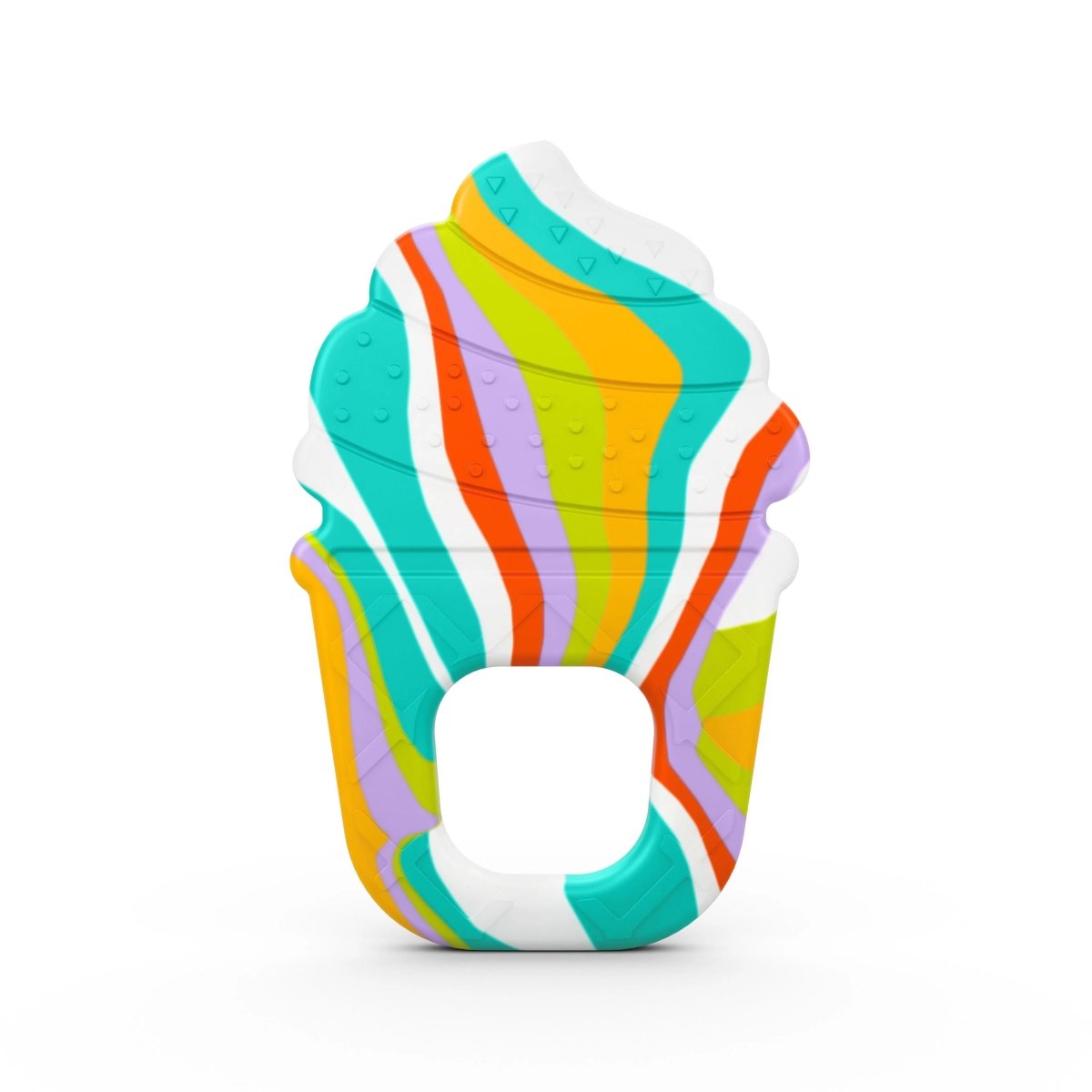 BRIGHT STARTS™SOOTHING SOFT SERVE SILICONE TEETHER - Premium for Kids in Qatar | Toysaro.com