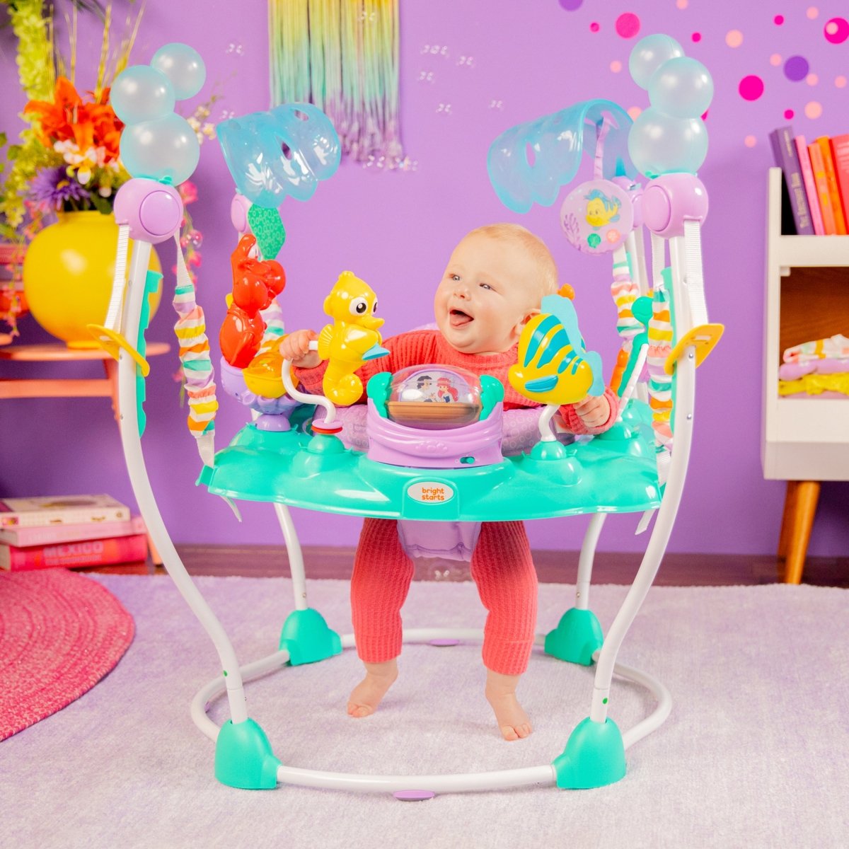 BRIGHT STARTS™DISNEY THE LITTLE MERMAID SEA OF ACTIVITIES JUMPER - Premium for Kids in Qatar | Toysaro.com