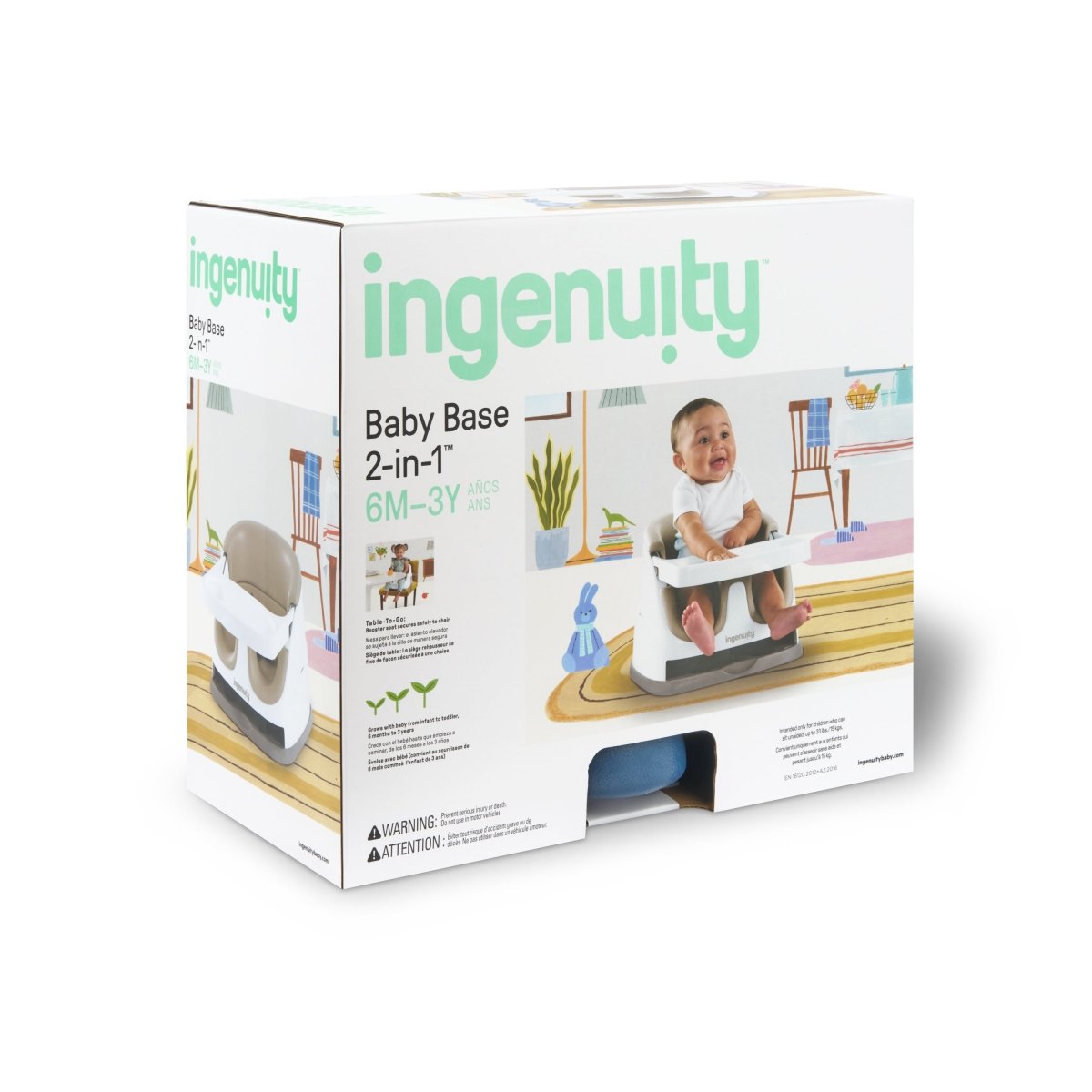 BABY BASE 2 - IN - 1 SEAT - GREEN - Premium for Kids in Qatar | Toysaro.com