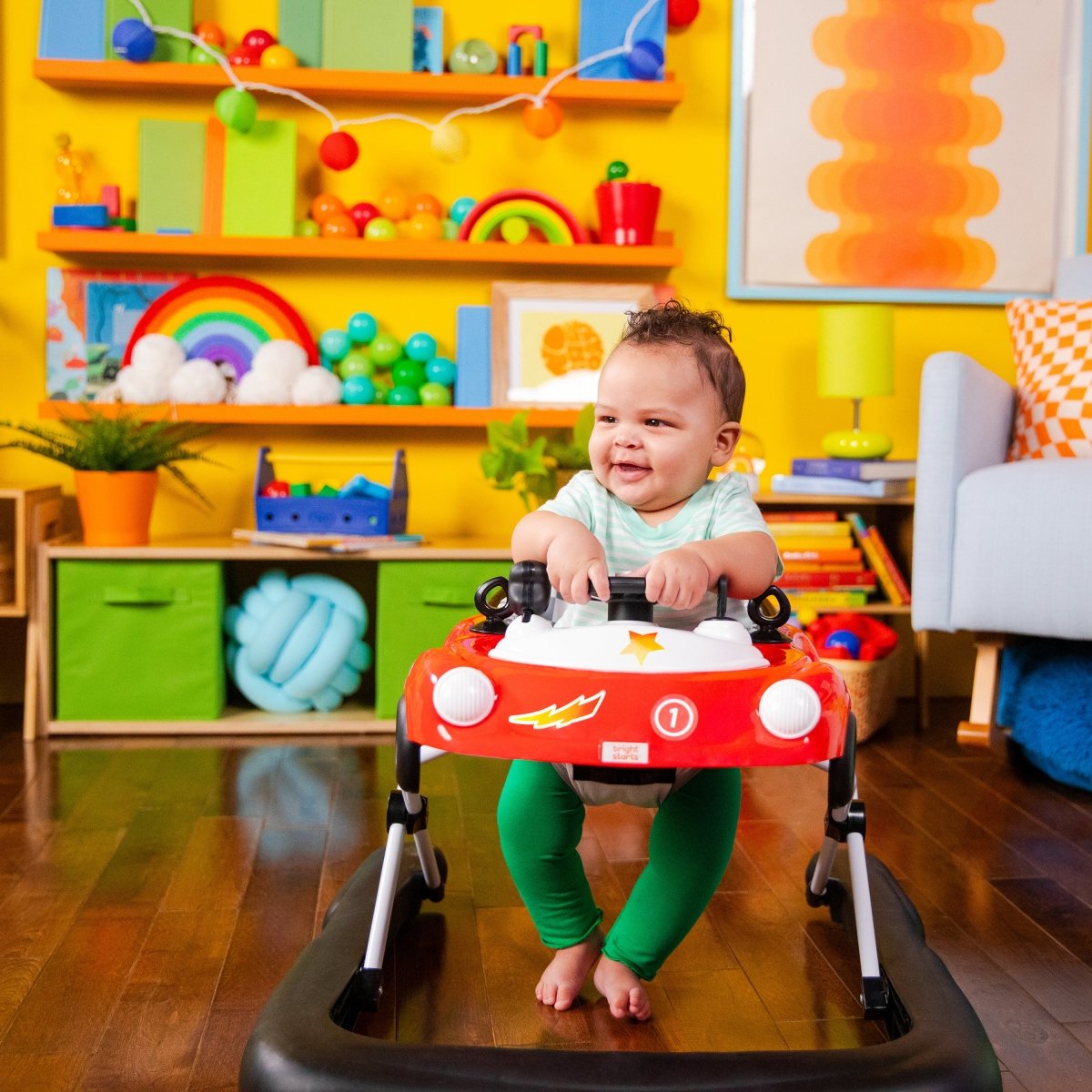 BRIGHT STARTS™ LITTLE SPEEDSTER 3 - IN - 1 CAR WALKER – RED RACER - Premium for Kids in Qatar | Toysaro.com