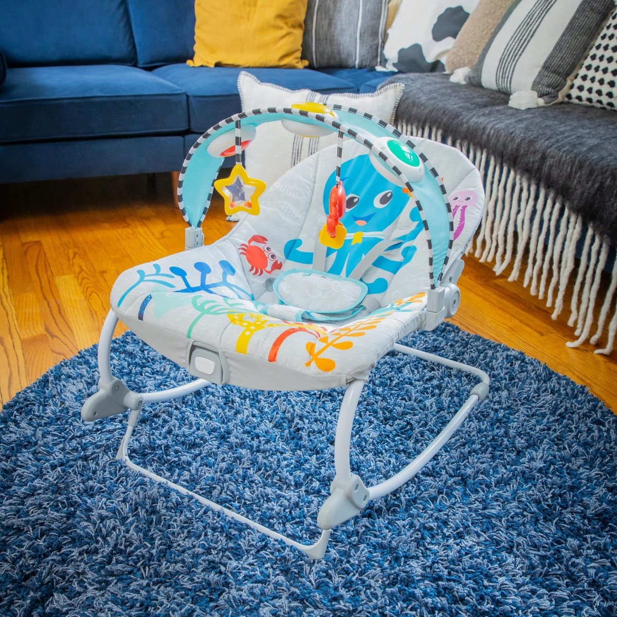 BABY EINSTEIN™KICK TO IT OPUS MUSICAL INFANT TO TODDLER ROCKER - Premium for Kids in Qatar | Toysaro.com