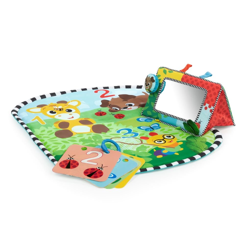 BABY EINSTEIN™DISCOVERY GARDEN TUMMY TIME MAT & MIRROR - Premium for Kids in Qatar | Toysaro.com