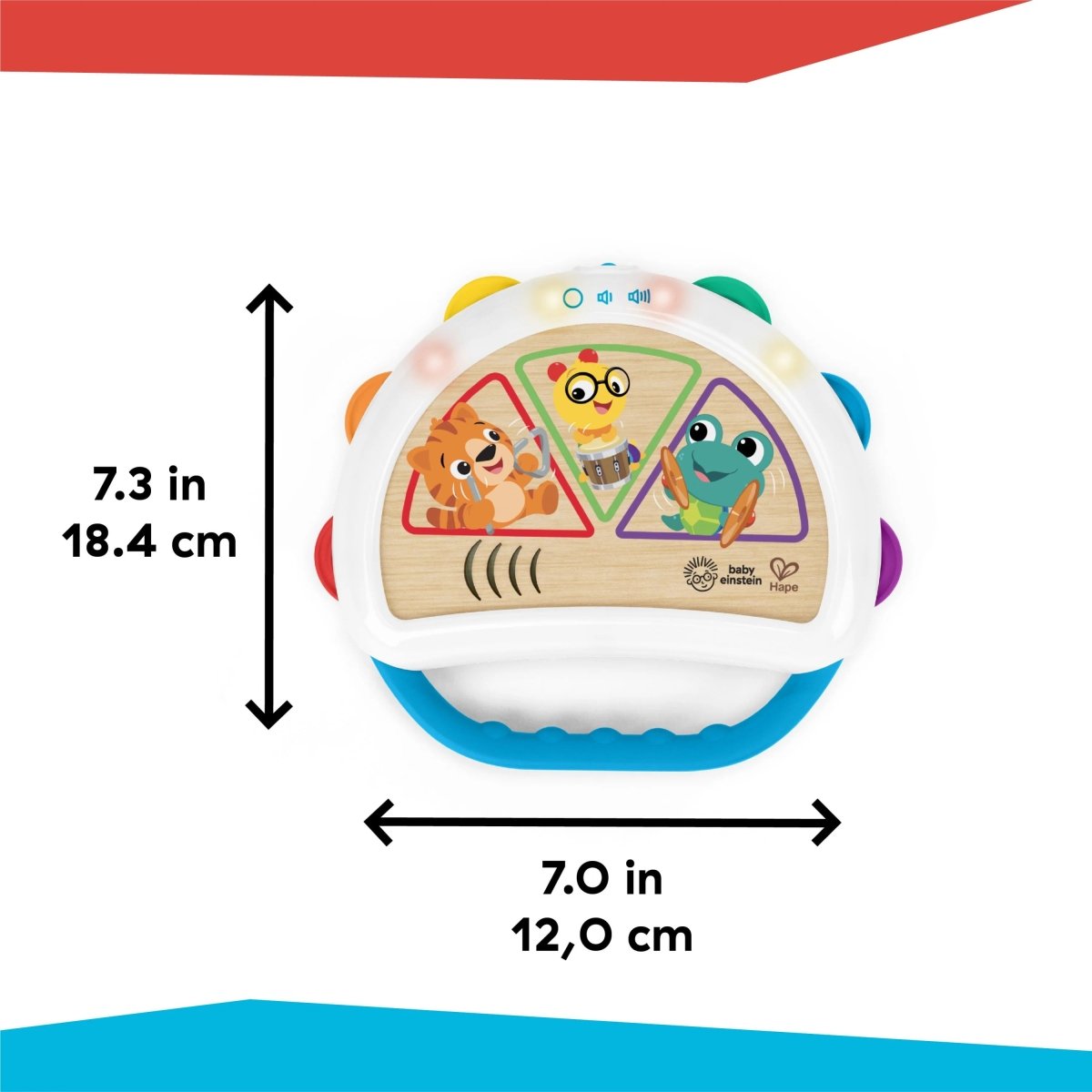 BABY EINSTEIN™ TAP & SHAKE MAGIC TOUCH TAMBOURINE ( HAPE) - Premium for Kids in Qatar | Toysaro.com