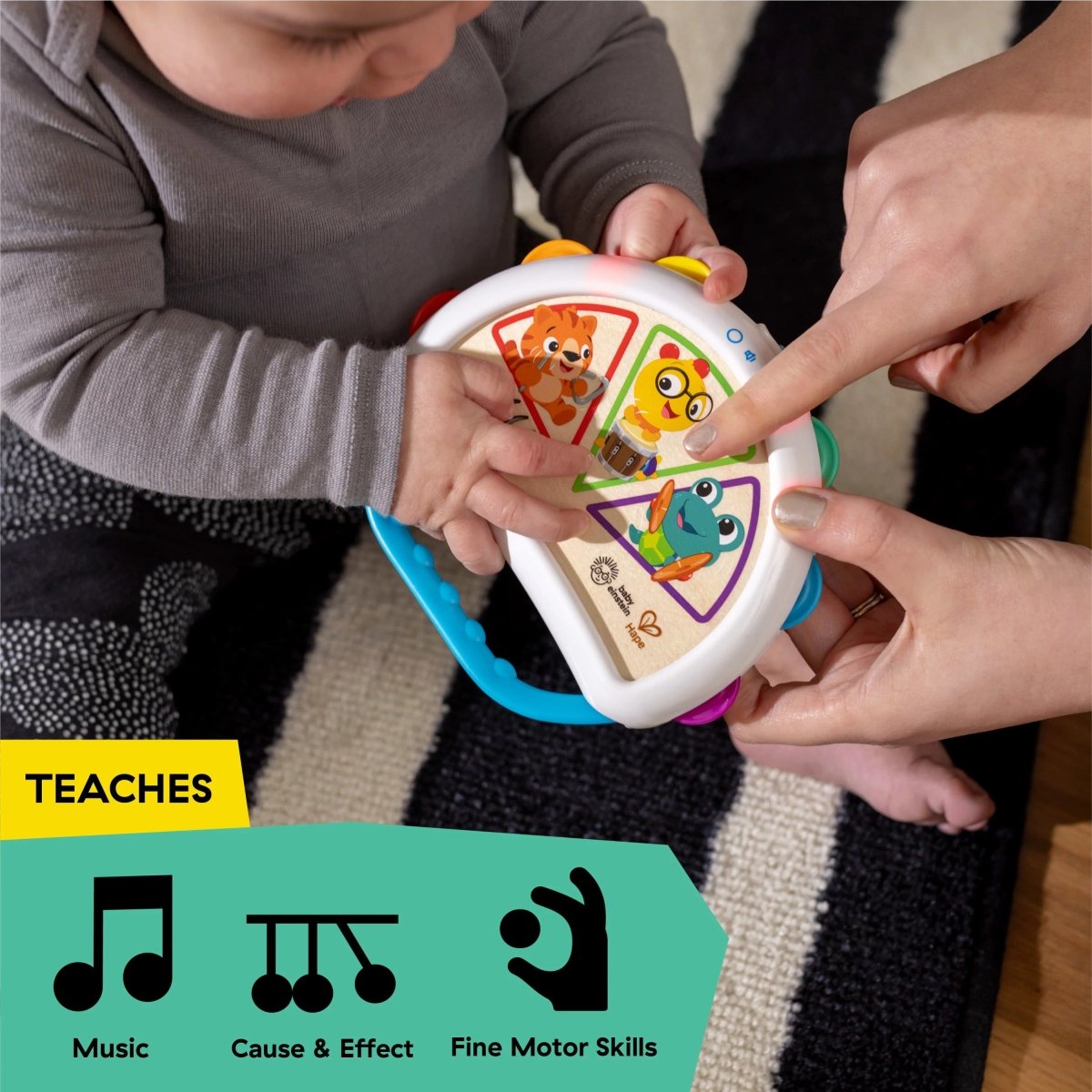 BABY EINSTEIN™ TAP & SHAKE MAGIC TOUCH TAMBOURINE ( HAPE) - Premium for Kids in Qatar | Toysaro.com