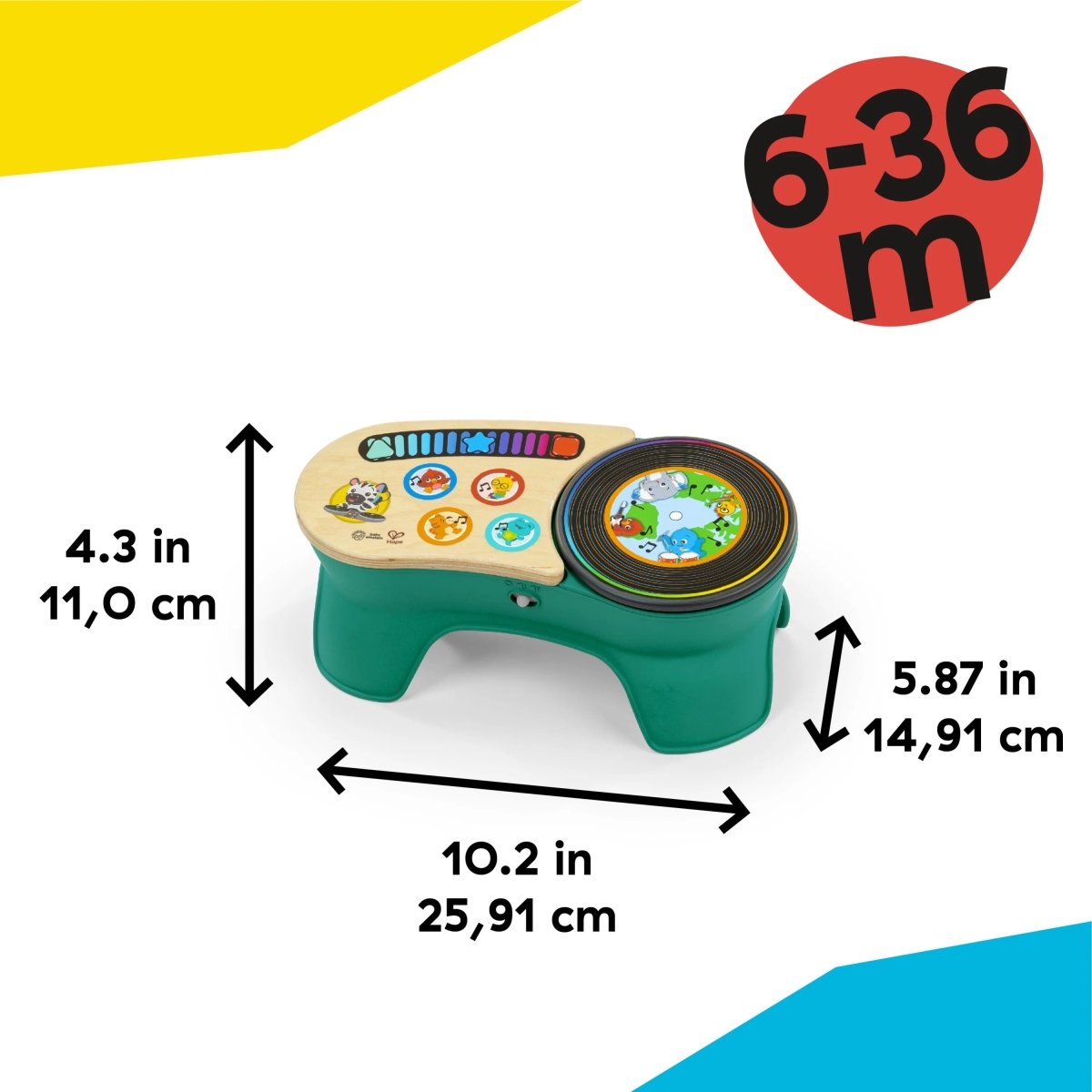 BABY EINSTEIN™ DJ DISCOVERY MAGIC TOUCH TURNTABLE ( HAPE) - Premium for Kids in Qatar | Toysaro.com