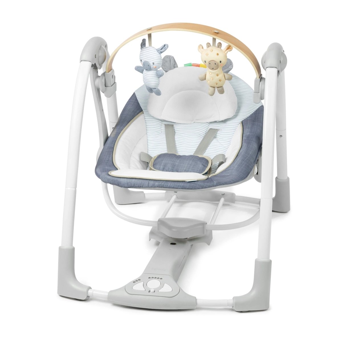 INGENUITY™SWING 'N GO PORTABLE SWING - CHAMBRAY - Premium for Kids in Qatar | Toysaro.com