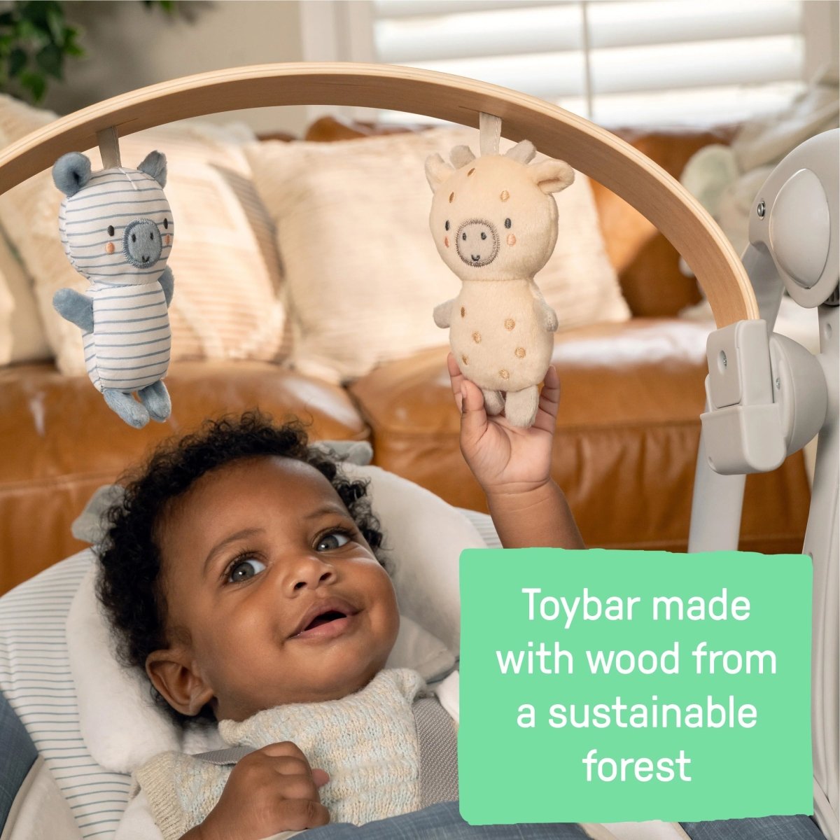 INGENUITY™SWING 'N GO PORTABLE SWING - CHAMBRAY - Premium for Kids in Qatar | Toysaro.com