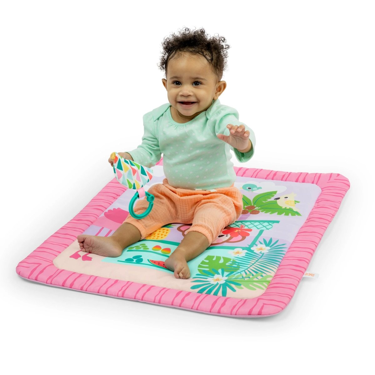 BRIGHT STARTS™PINK PALMS TIKI TOY BAR ACTIVITY GYM - Premium for Kids in Qatar | Toysaro.com