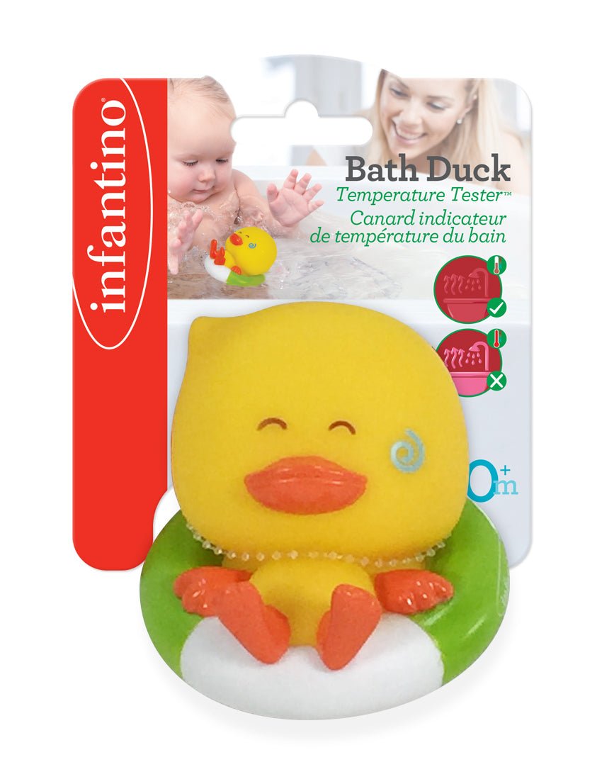 INFANTINO BATH DUCK SQUIRT & TEMPERATURE TESTER - Premium for Kids in Qatar | Toysaro.com