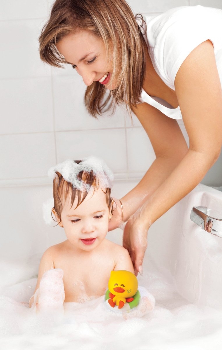 INFANTINO BATH DUCK SQUIRT & TEMPERATURE TESTER - Premium for Kids in Qatar | Toysaro.com